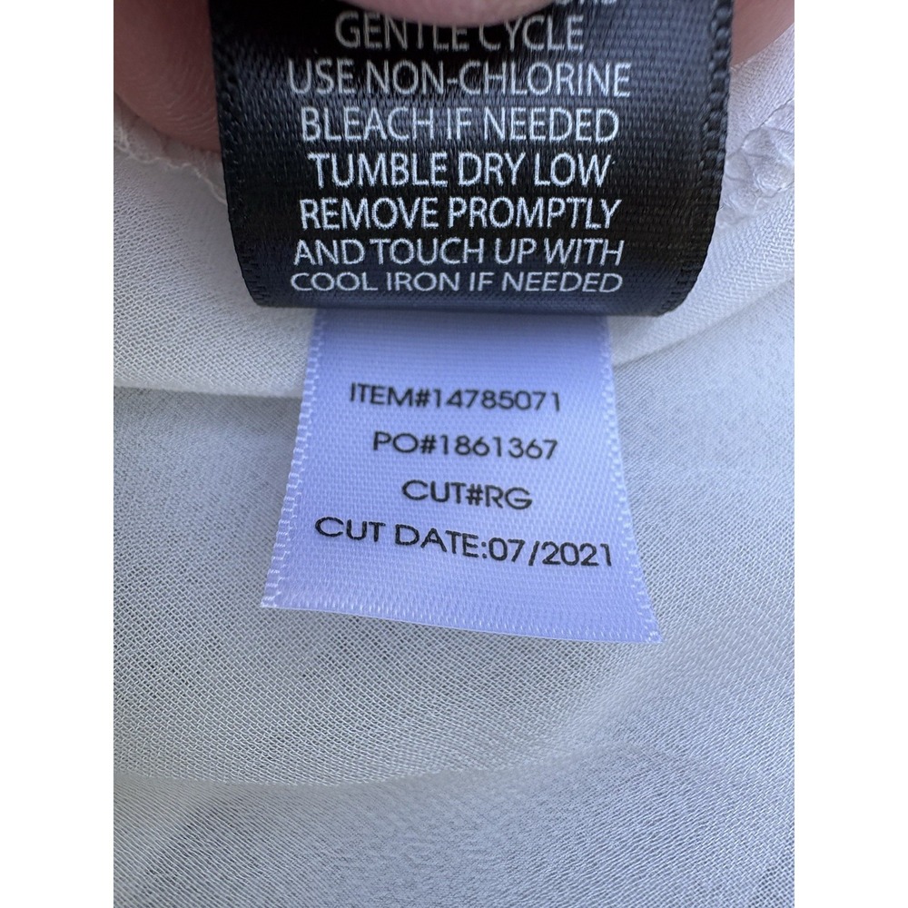 TORRID White  Top Blouse Sleeveless Flowy Lacy Feminine Tiered Sheer 2X NWT - Picture 8 of 12